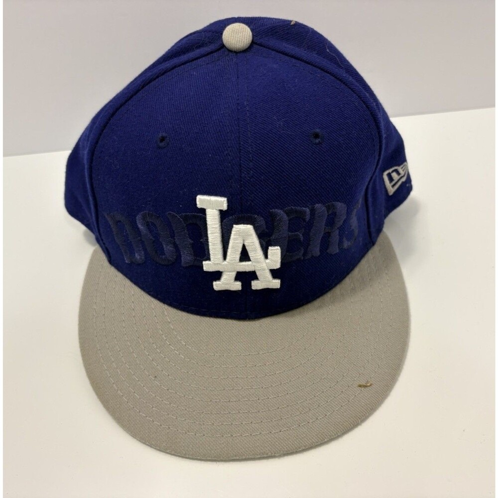 New Era Los Angeles Dodgers Fitted Hat Size 7 5/8 Genuine Merchandise